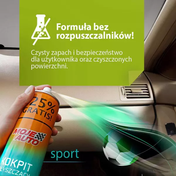 MOJE AUTO DO KOKPITU BŁYSZCZĄCY SPORT 750ML