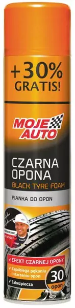 MOJE AUTO CZARNA OPONA PIANKA DO OPON 520ML