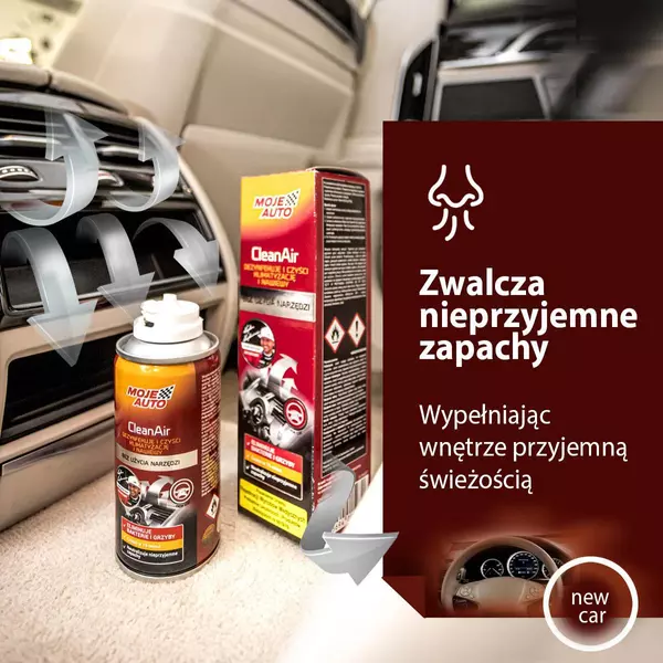 MOJE AUTO ODŚWIEŻACZ KLIMATYZACJI NEW CAR 150ML 