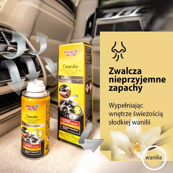 MOJE AUTO ODŚWIEŻACZ KLIMATYZACJI WANILIA 150ML