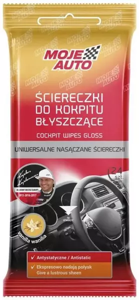 MOJE AUTO ŚCIERECZKI DO KOKPITU WANILIA BŁYSK