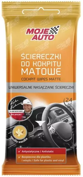 MOJE AUTO ŚCIERECZKI DO KOKPITU WANILIA MATOWE