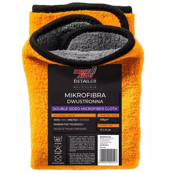 MOJE AUTO DETAILER MIKROFIBRA DWUSTRONNA 41x41CM