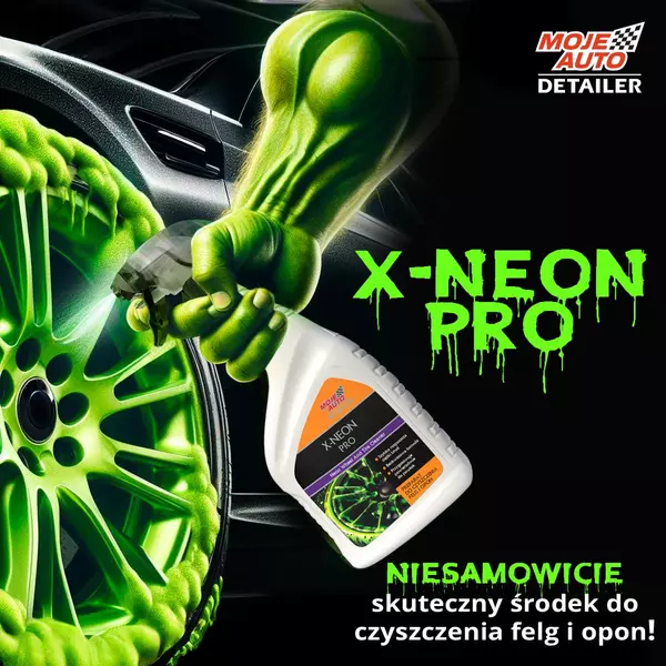 MOJE AUTO X-NEON PRO PREPARAT DO CZYSZCZENIA FELG I OPON 750ML 