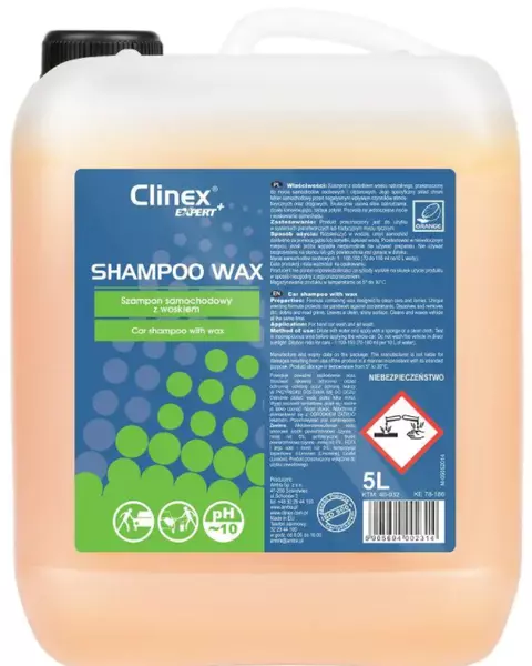 CLINEX SHAMPOO WAX SZAMPON Z WOSKIEM KONC. 5KG