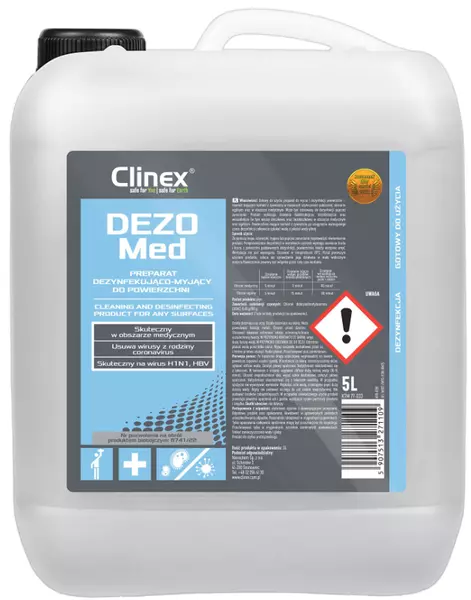 CLINEX DEZOMED MYCIE I DEZYNFEKCJA MEDYCZNA 5L