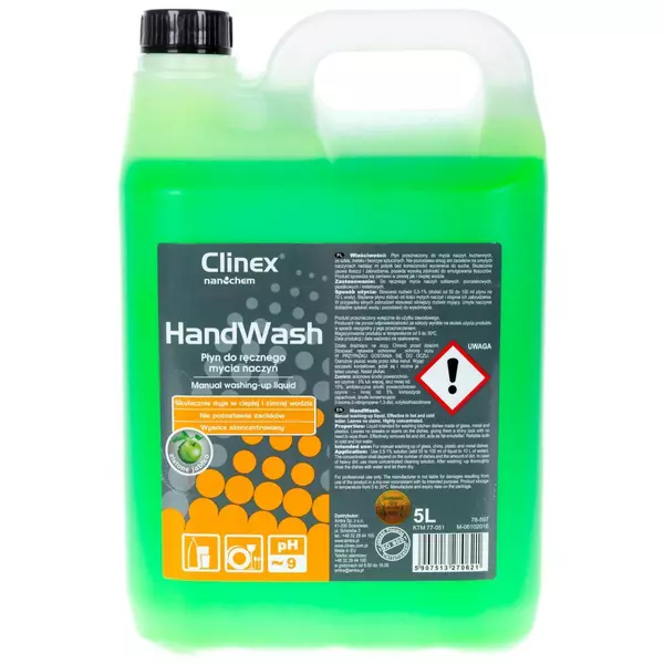 CLINEX HANDWASH PŁYN DO MYCIA NACZYŃ 5L KONCENTRAT