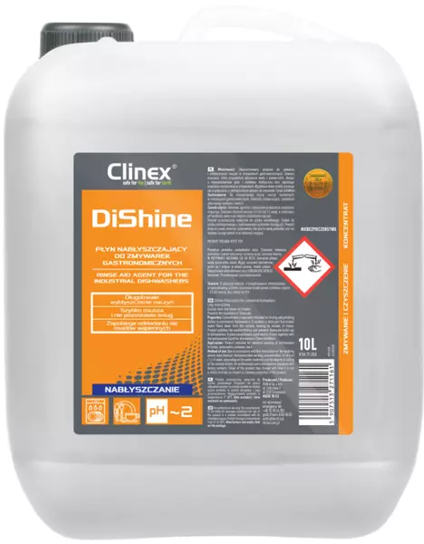 CLINEX DISHINE PŁYN NABŁYSZCZACZ DO ZMYWAREK 10L