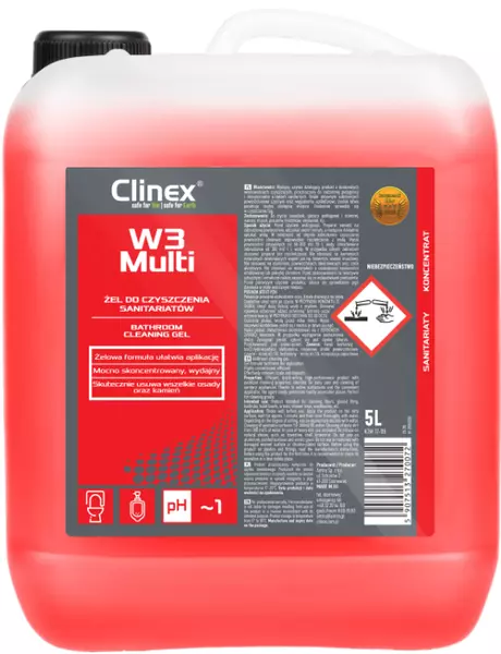 CLINEX W3 MULTI PŁYN DO MYCIA ŁAZIENEK 5L