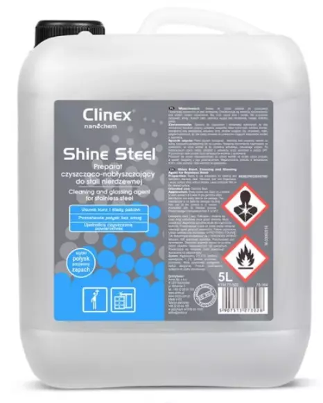 CLINEX SHINE STEEL MYCIA NABŁYSZCZANIE STALI 5L