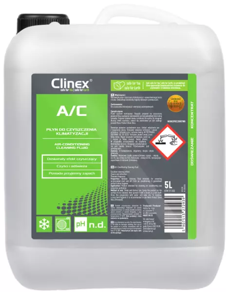 CLINEX A/C PŁYN DO CZYSZCZENIA DO KLIMATYZACJI 5L