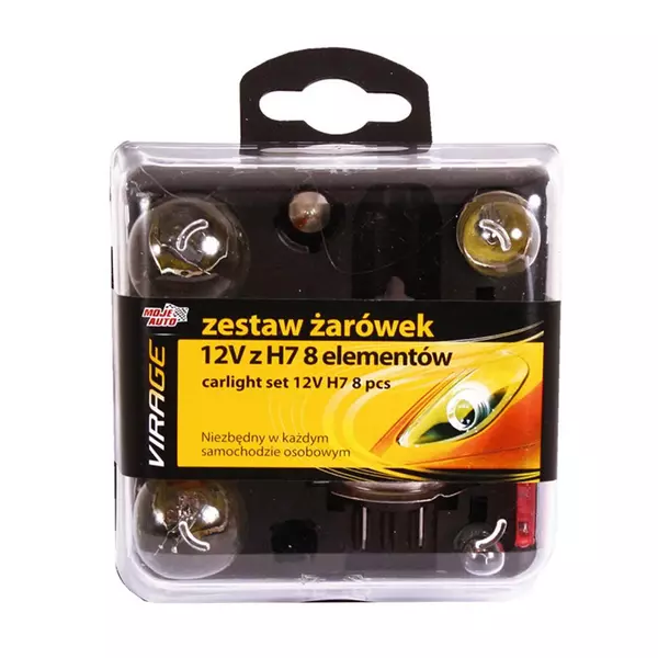 MOJE AUTO ZESTAW ŻARÓWEK 12V Z H7 8 ELEMENTÓW