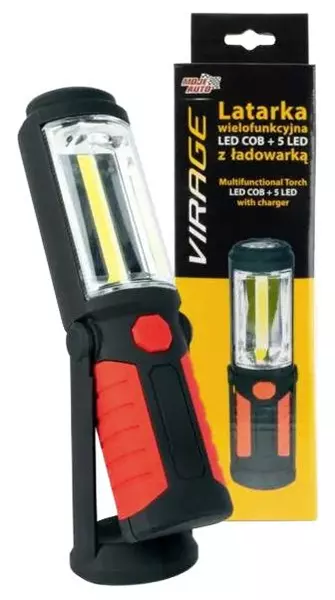 MOJE AUTO LATARKA WIELOFUNKCYJNA LED COB + 5 LED