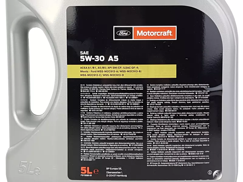 OE FORD MOTORCRAFT 5W30 A5 5L+FILTR OLEJU OE640/1 