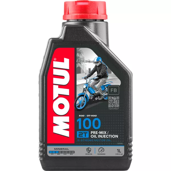 MOTUL 100 2T OLEJ MINERALNY API TC JASO FB 1L