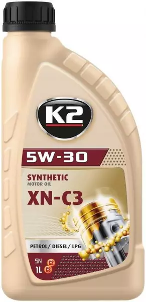 K2 TEXAR 5W30 XN-C3 SYNTHETIC C2/C3 DEXOS2 1L