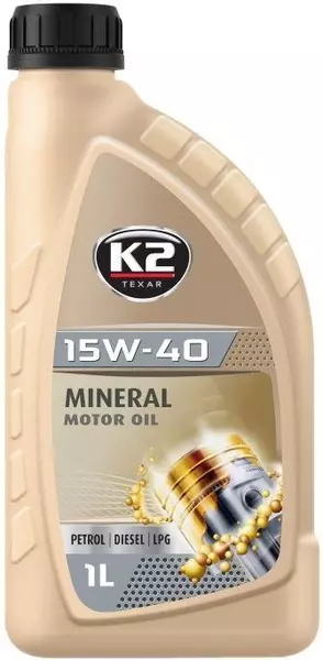 K2 TEXAR 15W40 XL MINERAL API SL/CF 1L