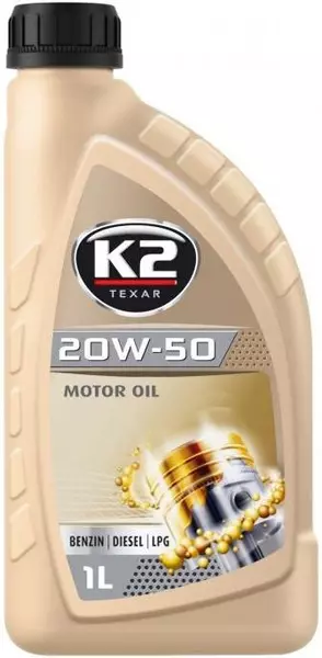 K2 TEXAR 20W50 XL MOTOR OIL API SL/CF 1L