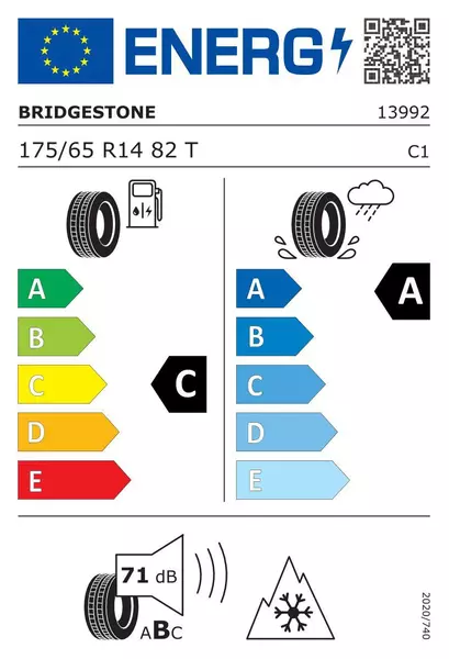 4xBRIDGESTONE BLIZZAK LM005 175/65R14 82 T PRZYCZEPNOŚĆ NA ŚNIEGU (3PMSF)