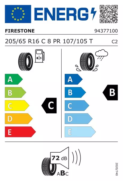 FIRESTONE VANHAWK 2 205/65R16 107/105 T WZMOCNIENIE (C) 