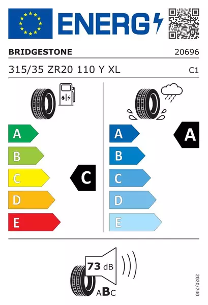 BRIDGESTONE POTENZA SPORT 315/35R20 110 Y RANT OCHRONNY, WZMOCNIENIE (XL)