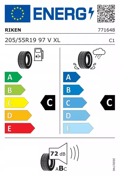 RIKEN ULTRA HIGH PERFORMANCE 205/55R19 97 V WZMOCNIENIE (XL) 