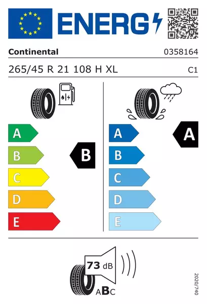 2xCONTINENTAL PREMIUMCONTACT 6 265/45R21 108 H RANT OCHRONNY, WZMOCNIENIE (XL) 