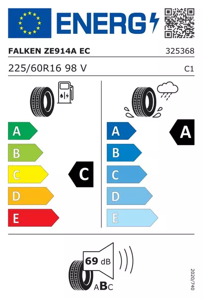 OPONA LETNIA FALKEN ZIEX ZE914EC 225/60R16 98 V