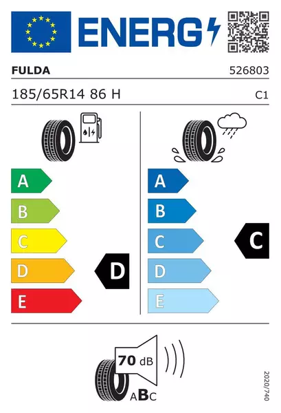 FULDA ECOCONTROL HP 185/65R14 86 H 