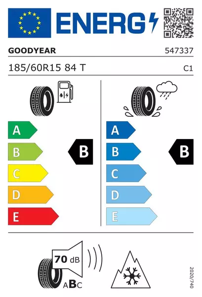 2xGOODYEAR VECTOR 4SEASONS G2 185/60R15 84 T PRZYCZEPNOŚĆ NA ŚNIEGU (3PMSF) 