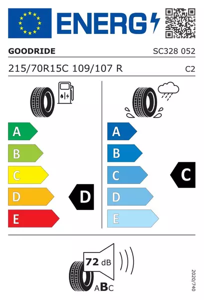 4xGOODRIDE RADIAL SC328 215/70R15 109/107 R WZMOCNIENIE (C) 