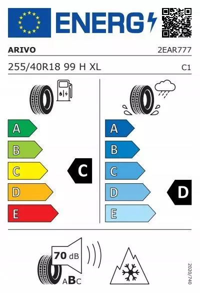 ARIVO WINMASTER PROX ARW 3 255/40R18 99 H PRZYCZEPNOŚĆ NA ŚNIEGU (3PMSF), RANT OCHRONNY, WZMOCNIENIE (XL) 