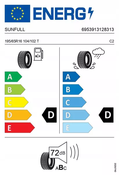 4xSUNFULL SF-05 195/65R16 104/102 T WZMOCNIENIE (C) 