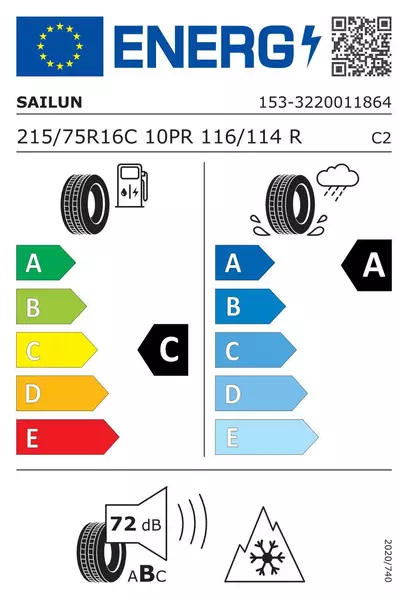 SAILUN COMMERCIO 4 SEASONS 215/75R16 116/114 R WZMOCNIENIE (C) 