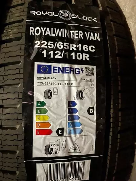 ROYAL BLACK ROYALWINTER VAN 225/65R16 112/110 R PRZYCZEPNOŚĆ NA ŚNIEGU (3PMSF)