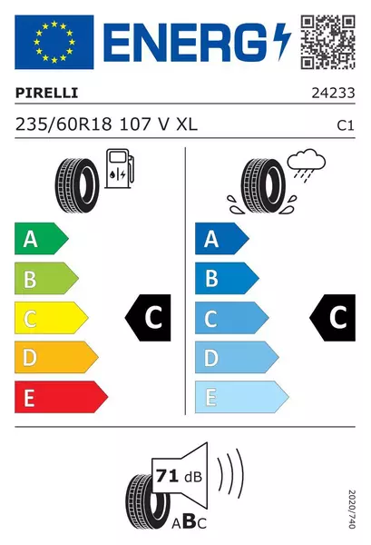 4xPIRELLI SCORPION VERDE ALL SEASON 235/60R18 107 V WZMOCNIENIE (XL) 