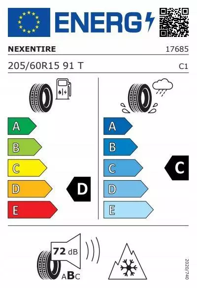 2xNEXEN WINGUARD SNOW'G 3 WH21 205/60R15 91 T PRZYCZEPNOŚĆ NA ŚNIEGU (3PMSF) 