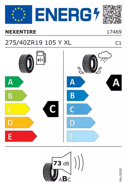 2xNEXEN N'FERA SPORT 275/40R19 105 Y WZMOCNIENIE (XL) 