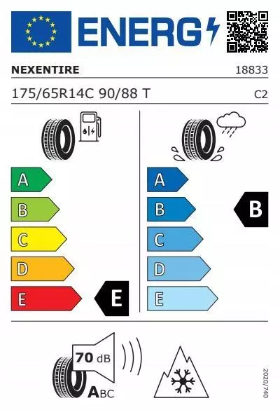 4xNEXEN WINGUARD WT1 175/65R14 90/88 T PRZYCZEPNOŚĆ NA ŚNIEGU (3PMSF) 