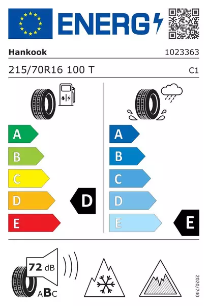 HANKOOK WINTER I*CEPT X RW10 215/70R16 100 T PRZYCZEPNOŚĆ NA ŚNIEGU (3PMSF), RANT OCHRONNY