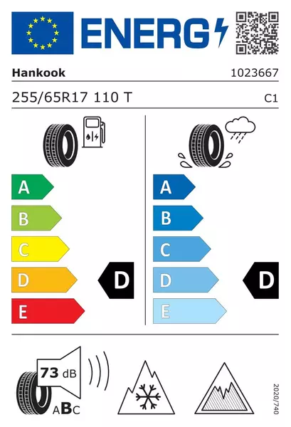 HANKOOK WINTER I*CEPT X RW10 255/65R17 110 T PRZYCZEPNOŚĆ NA ŚNIEGU (3PMSF), RANT OCHRONNY