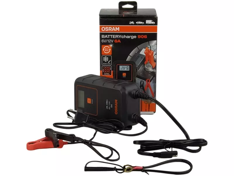 OSRAM BATTERYCHARGE 906 PROSTOWNIK SAMOCHODOWY 12V