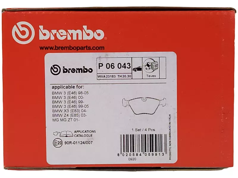 BREMBO XTRA TARCZE+KLOCKI PRZÓD BMW 3 E46 325MM 