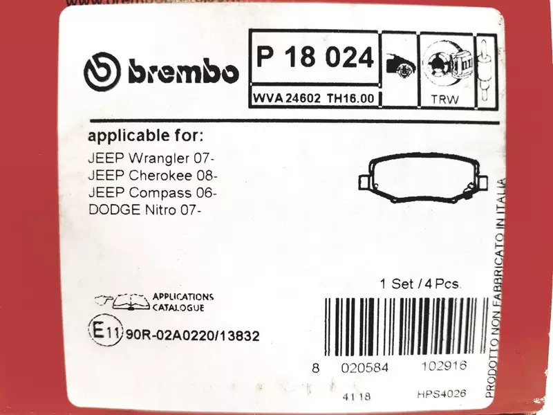 BREMBO TARCZE+KLOCKI TYŁ DODGE NITRO 316MM 