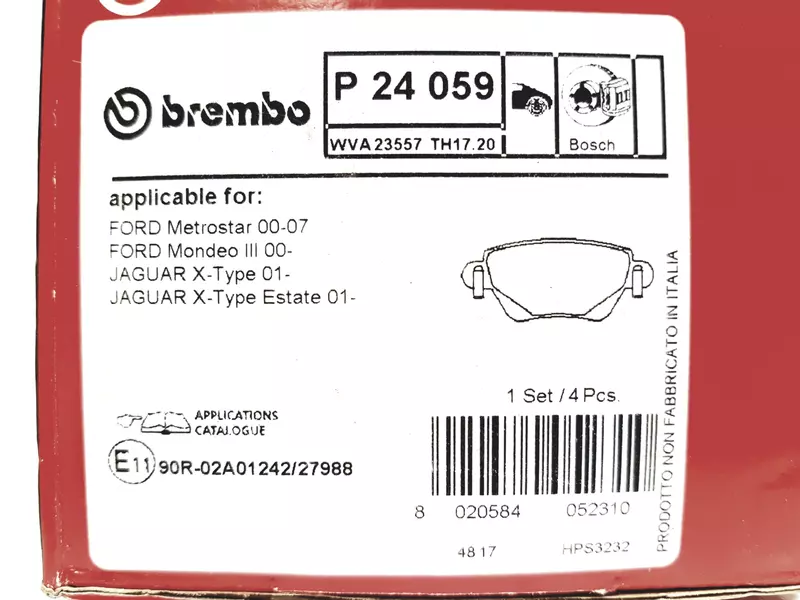 BREMBO TARCZE+KLOCKI PRZÓD+TYŁ FORD MONDEO MK3 