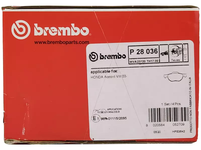 BREMBO TARCZE+KLOCKI PRZÓD HONDA ACCORD VII 