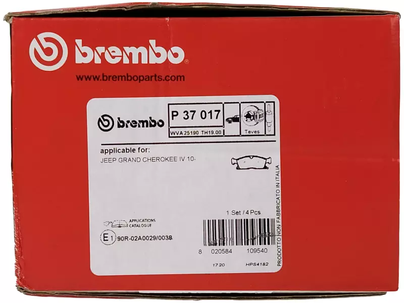 BREMBO KLOCKI HAMULCOWE PRZÓD P 37 017 