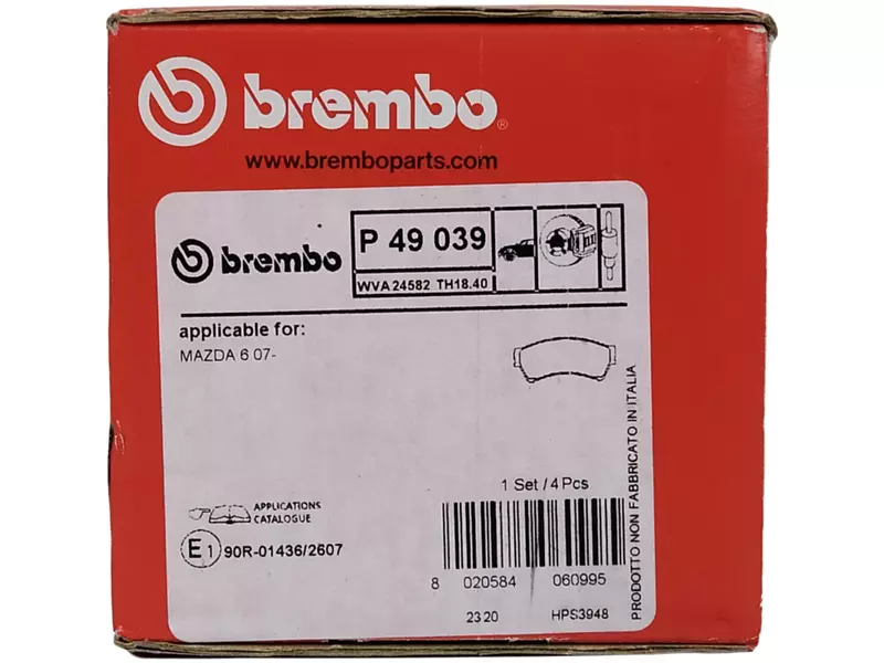 BREMBO TARCZE+KLOCKI PRZÓD+TYŁ MAZDA 6 GH 0D 2007 