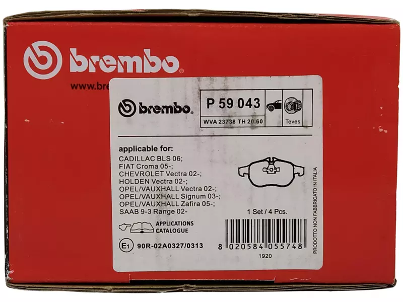 BREMBO TARCZE+KLOCKI PRZÓD FIAT CROMA II 285MM 