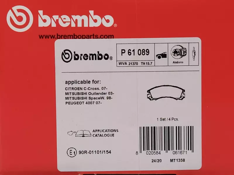 BREMBO TARCZE+KLOCKI PRZÓD CITROEN C-CROSSER 294MM 